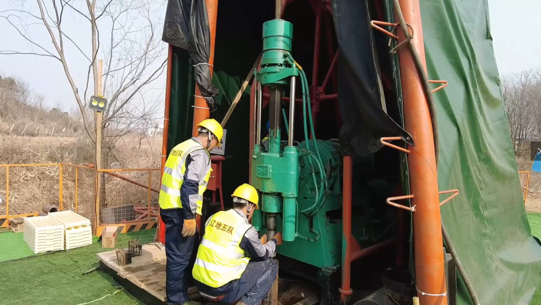 大东沟金矿钻探工程施工现场。自然资源部供图