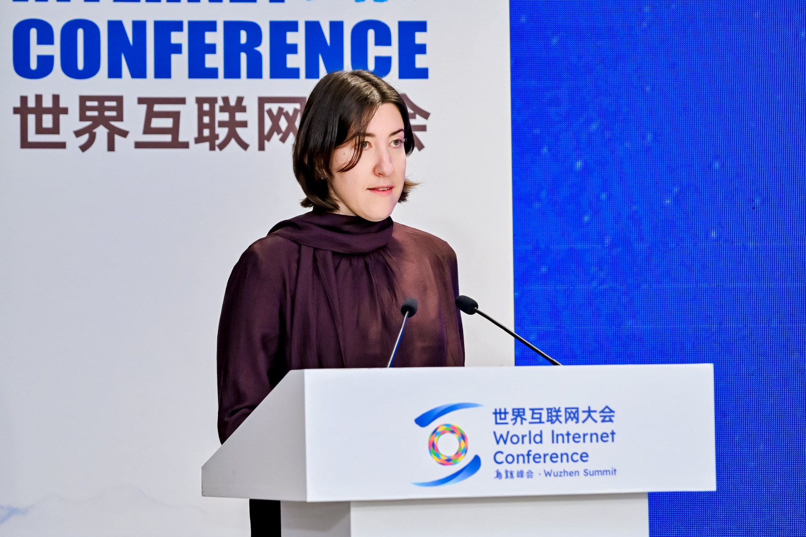 CDP全球信息环境研究中心全球市场传播总监芝尔克·格然。主办方供图